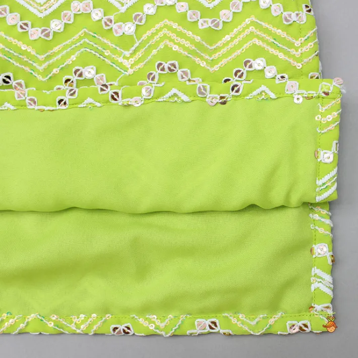 Best Green Embroidered Kurta And Pyjama BOY Indian Ethnic Wear | Ethnic Sets