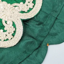 Fashion Green Embroidered Peplum Top And Stylish Dhoti Skirt Ethnic Wear | Dhotis & Patialas