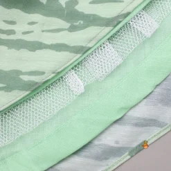 Fashion Green Embroidered Top With Shibori Printed Lehenga And Dupatta Twinning Sets | Ethnic Wear