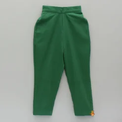 Clearance Green Gota Lace Detailing Kurta And Pant BOY Indian Ethnic Wear | Ethnic Sets