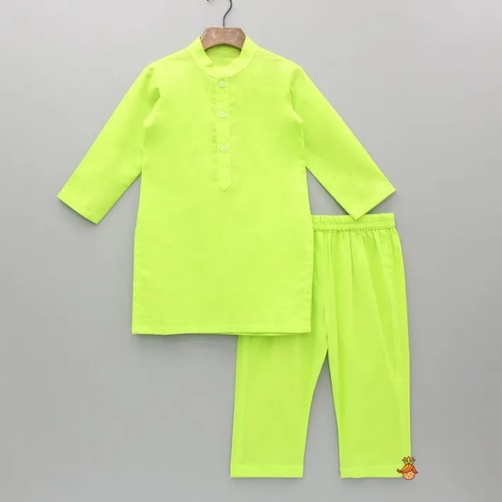 Sale Green Kurta With Multicoloured Printed Jacket And Pyjama BOY Indian Ethnic Wear | Ethnic Sets