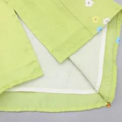 Clearance Green Multicolour Floral Embroidered Kurta And Pyjama BOY Indian Ethnic Wear | Ethnic Sets