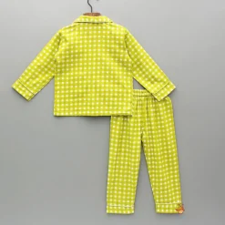 Best Green Printed Notch Collar Sleepwear BOY Sleep Wear | Sleepwear
