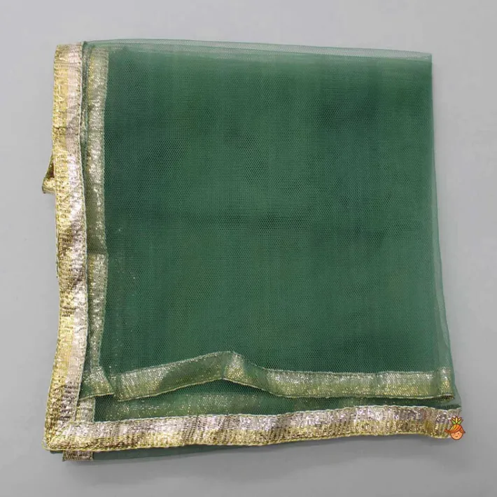 Online Green Top With Bird Embroidery And Lehenga Ethnic Wear | Lehengas & Ghagras