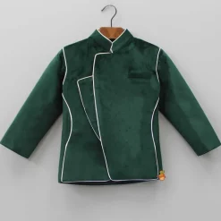 Clearance Green Velvet Stylish Blazer BOY Formal Wear