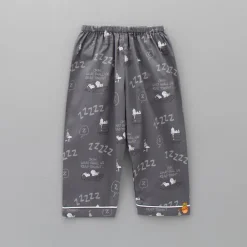 Fashion Grey Snoop Dog Printed Sleepwear BOY Sleep Wear | Sleepwear