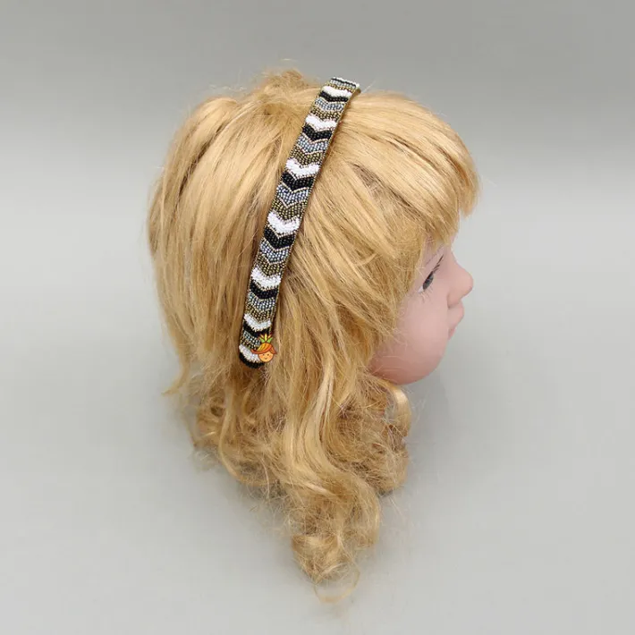 Fashion Hairband With Elegant Bead Embroidery Hair Accessories | Hair Bands