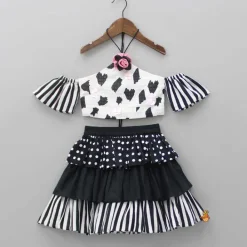 New Halter Neck Cold Shoulder Top And Layered Skirt Dresses & Sets | Sets