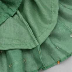 Online Halter Neck Embroidered Green Kurti Ethnic Wear | Kurtis & Jumpsuits