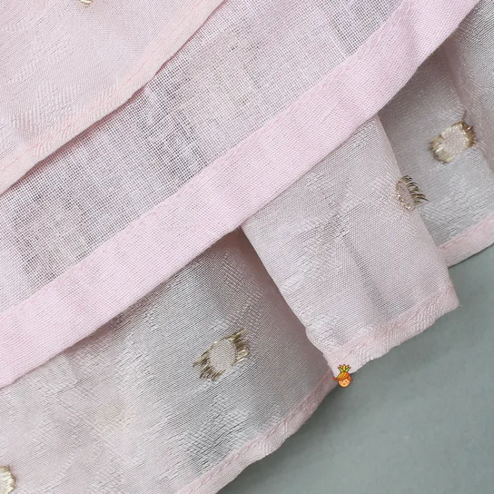 New Halter Neck Pink Embroidered Kurti Ethnic Wear | Kurtis & Jumpsuits