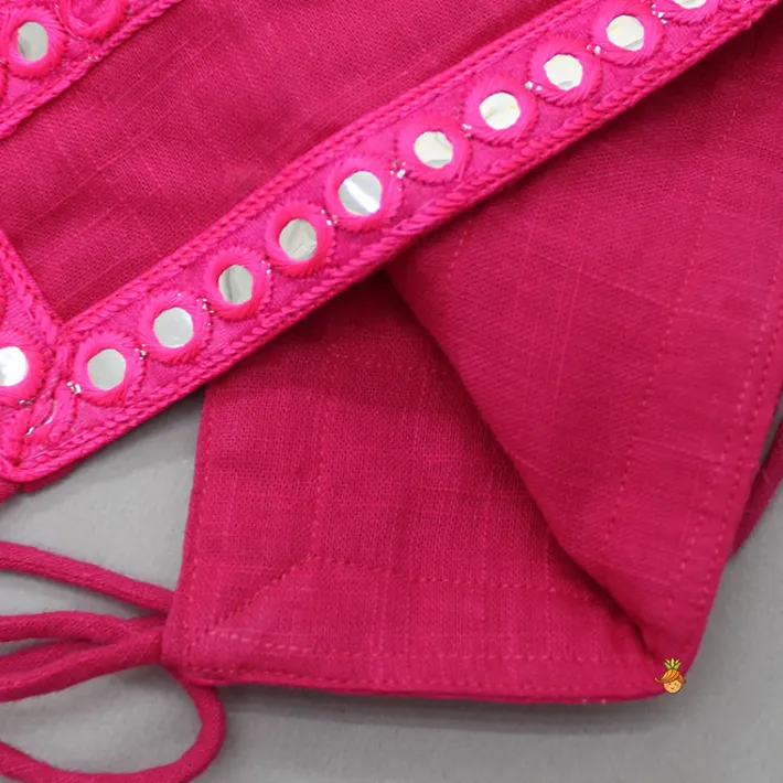 Best Halter Neck Pink Top And Flared Lehenga Ethnic Wear | Lehengas & Ghagras