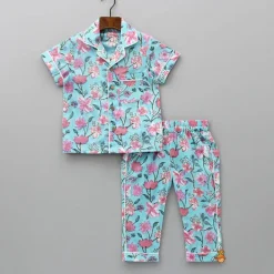 Best Hand Block Floral Printed Multicolour Sleepwear Sleepwear