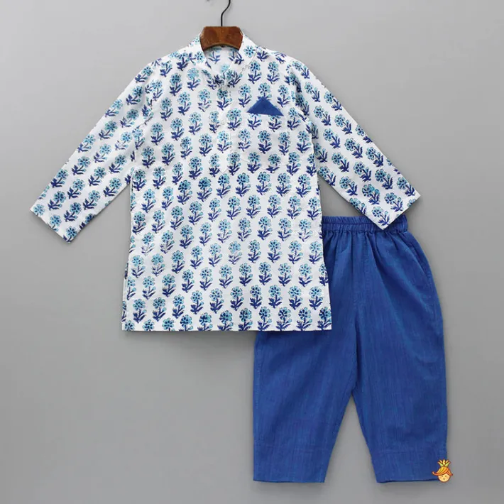 Outlet Hand Block Printed Kurta With Pyjama BOY Indian Ethnic Wear | Ethnic Sets