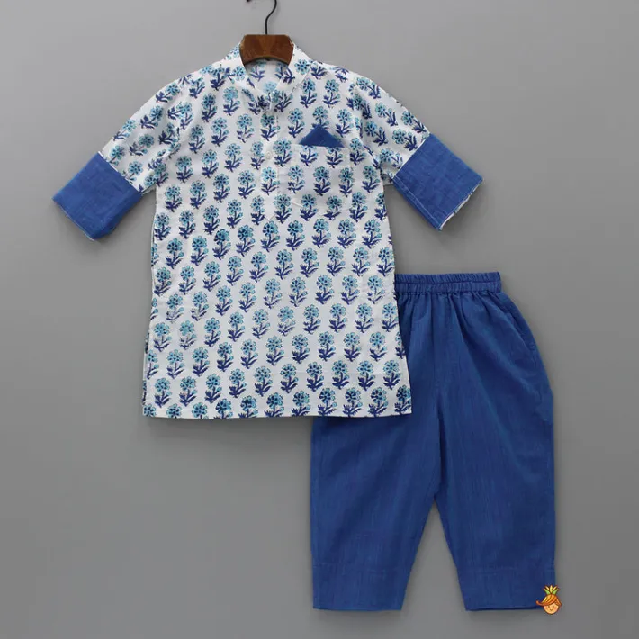 Outlet Hand Block Printed Kurta With Pyjama BOY Indian Ethnic Wear | Ethnic Sets