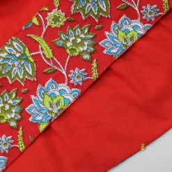 Outlet Hand Block Printed Yoke Tiered Red Kurti Ethnic Wear | Kurtis & Jumpsuits