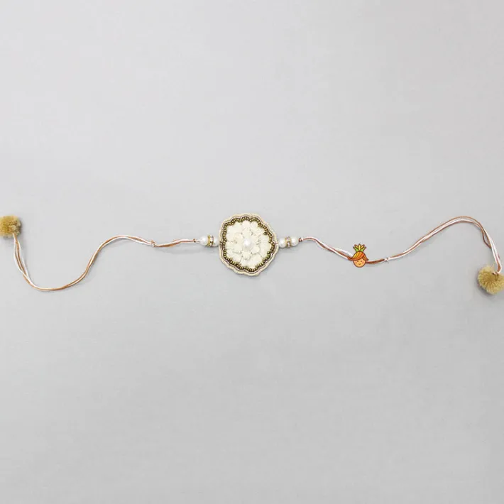 Fashion Hand Embroidered Rakhi With Flower Design BOY Rakhis | Rakhis