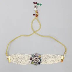 Sale Handcrafted Beautiful Choker Necklace and Earrings Jewellery