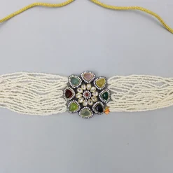 Sale Handcrafted Beautiful Choker Necklace and Earrings Jewellery