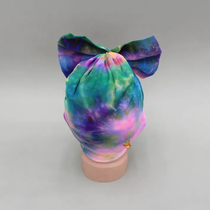 Fashion Head Band With Multicolour Tie Dye Print Hair Accessories | Head Bands