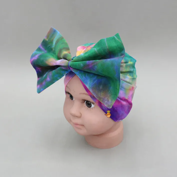 Fashion Head Band With Multicolour Tie Dye Print Hair Accessories | Head Bands