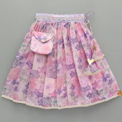 Best Heart Detail Pink Top With Floral Lehenga Ethnic Wear | Lehengas & Ghagras