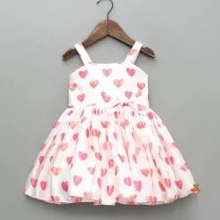 Sale Heart Printed Strappy Dress And Bowie Headband Dresses & Sets | Dresses