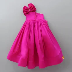 Clearance High Low Ruffles Enhanced Pink Gown Dresses & Sets | Gowns