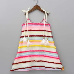 Clearance Horizontal Striped Multicolour Strappy Dress Dresses & Sets | Dresses