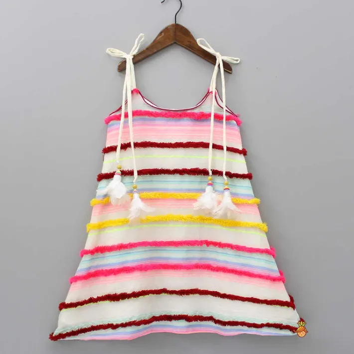 Clearance Horizontal Striped Multicolour Strappy Dress Dresses & Sets | Dresses