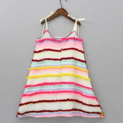 Clearance Horizontal Striped Multicolour Strappy Dress Dresses & Sets | Dresses