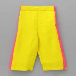 New Horizontal Striped Ruffled Top And Yellow Pant Dresses & Sets | Sets