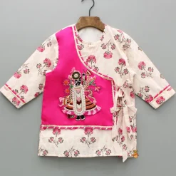 Hot Idol Print Flap Kurta And Pyjama Set BOY Indian Ethnic Wear | Ethnic Sets