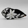 Hot Intricate Sequins Embroidered Black Velvet Hair Band Hair Accessories | Hair Bands