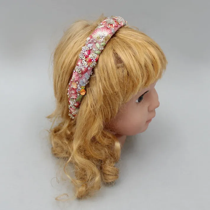 Clearance Intricate Thread Embroidered Net Hair Band Hair Accessories | Hair Bands