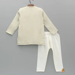 Hot Ivory Embellsihed Kurta And Pyjama BOY Indian Ethnic Wear | Ethnic Sets