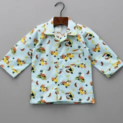 Sale Jungle Safari Printed Notch Collar Sleepwear BOY Sleep Wear | Sleepwear