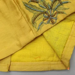 Hot Jungle Theme Embroidered Yellow Top And Flared Lehenga Ethnic Wear | Lehengas & Ghagras