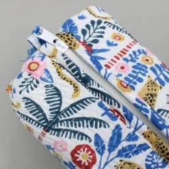 Sale Jungle-Themed Printed Pouch Bags - Set Of 2 Bags