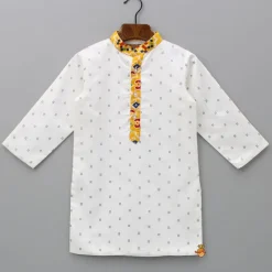 Discount Kurta And Multicolour Bandhani Printed Jacket With Pyjama BOY Indian Ethnic Wear | Ethnic Sets