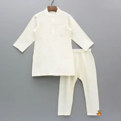 Online Kurta And Pyjama With Asymmetric Floral Printed Jacket BOY Indian Ethnic Wear | Ethnic Sets