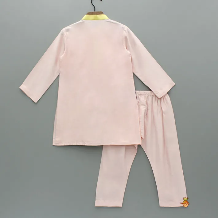 Best Kurta With Printed Embroidered Applique And Pyjama BOY Indian Ethnic Wear | Ethnic Sets