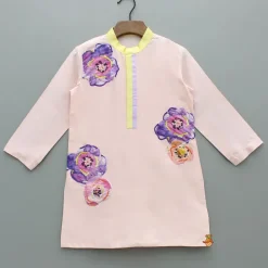 Best Kurta With Printed Embroidered Applique And Pyjama BOY Indian Ethnic Wear | Ethnic Sets