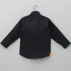 Clearance Lace Detail Stylish Black Shirt BOY Shirts & Tees