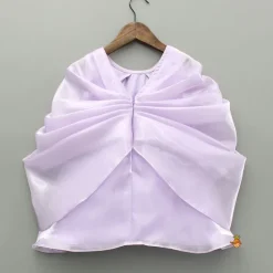 Best Lavender Artificial Flowers Embellished Dress Dresses & Sets | Dresses