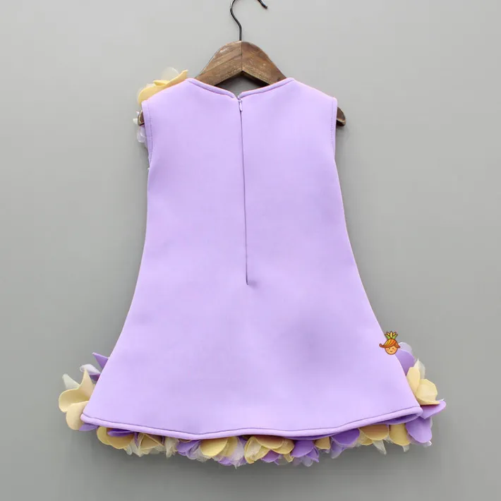 New Lavender Artificial Flowers Embellished Dress Dresses & Sets | Dresses