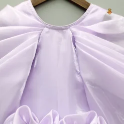 Best Lavender Artificial Flowers Embellished Dress Dresses & Sets | Dresses
