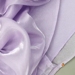 Best Lavender Artificial Flowers Embellished Dress Dresses & Sets | Dresses