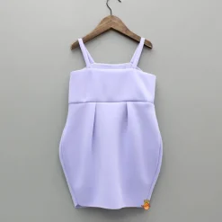 Sale Lavender Bow Embellished Strappy Dress With Matching Bow Hairclip Dresses & Sets | Dresses