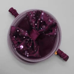 Hot Layered Wine Dress And Detachable Bow With Swirled Headband Dresses & Sets | Dresses