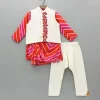 Best Leheriya Printed Stylish Kurta And Jacket With Pyjama BOY Indian Ethnic Wear | Ethnic Sets